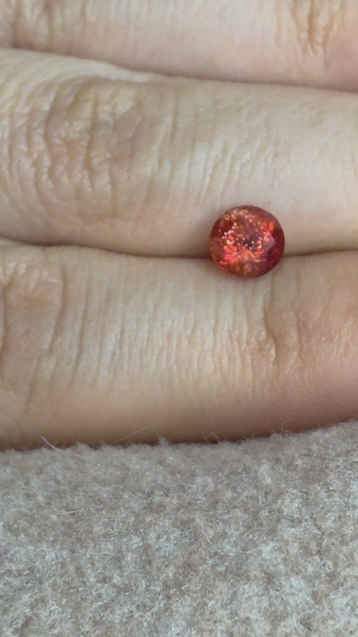 6mm Oregon Sunstone Red Schiller A1