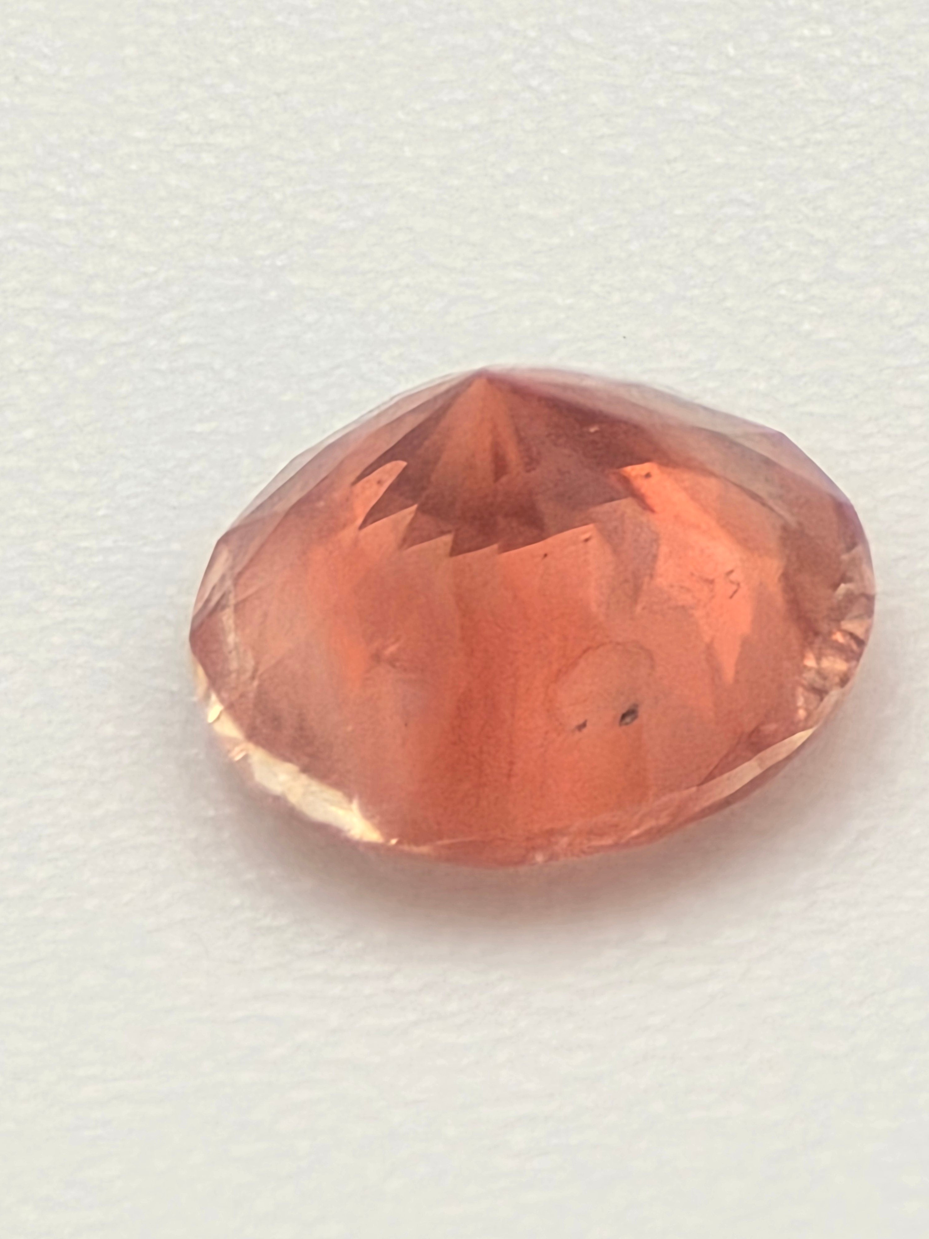 6mm Fire Orange Oregon Sunstone A3